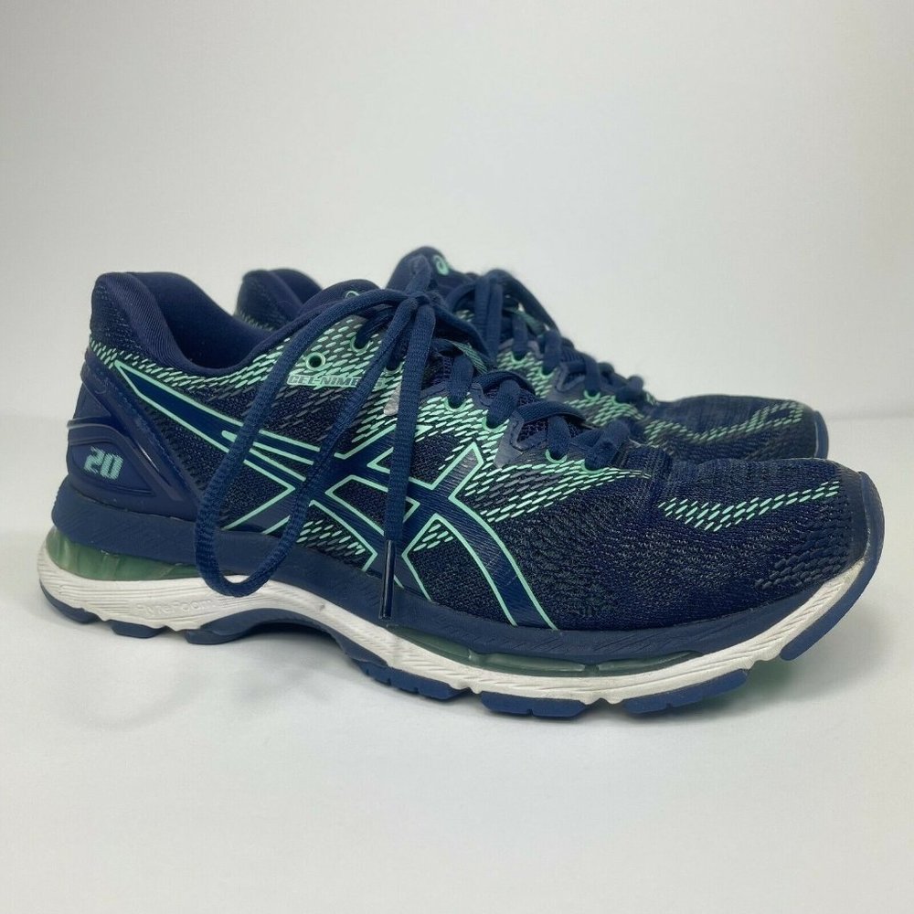 ASICS Gel Nimbus 20 Women's Size US 7.5 Running Shoes Sneakers Blue/Teal T850N 